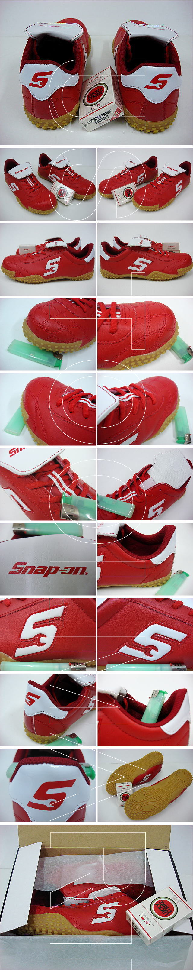 即落☆スナップオン☆セーフティーシューズ/安全靴((RED-27.0)